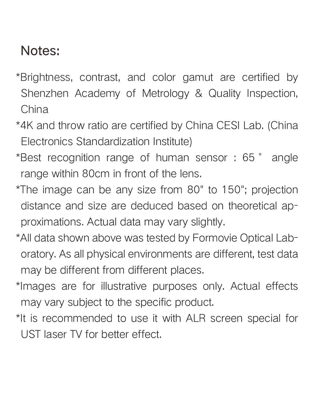 Formovie Laser TV T1 4K Home Theater Projector 2800 ANSI Lumens