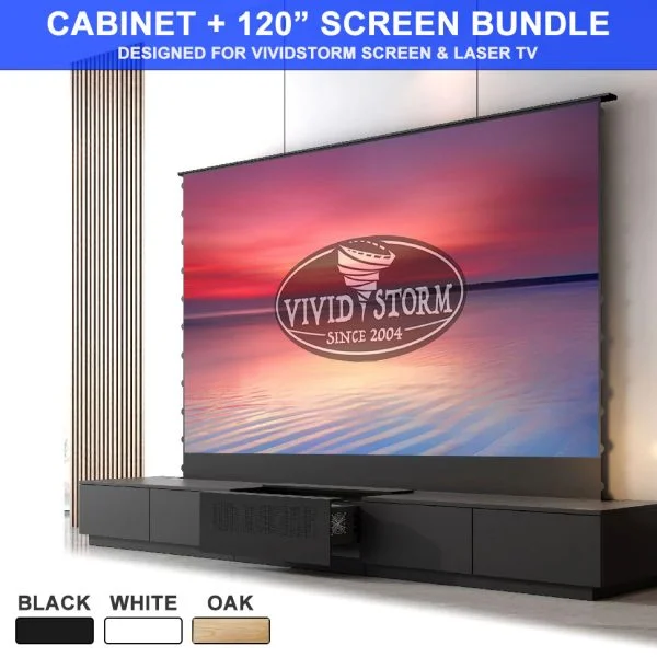 VIVIDSTORM Motorised Laser TV Cabinet Berlin - Epson Edition