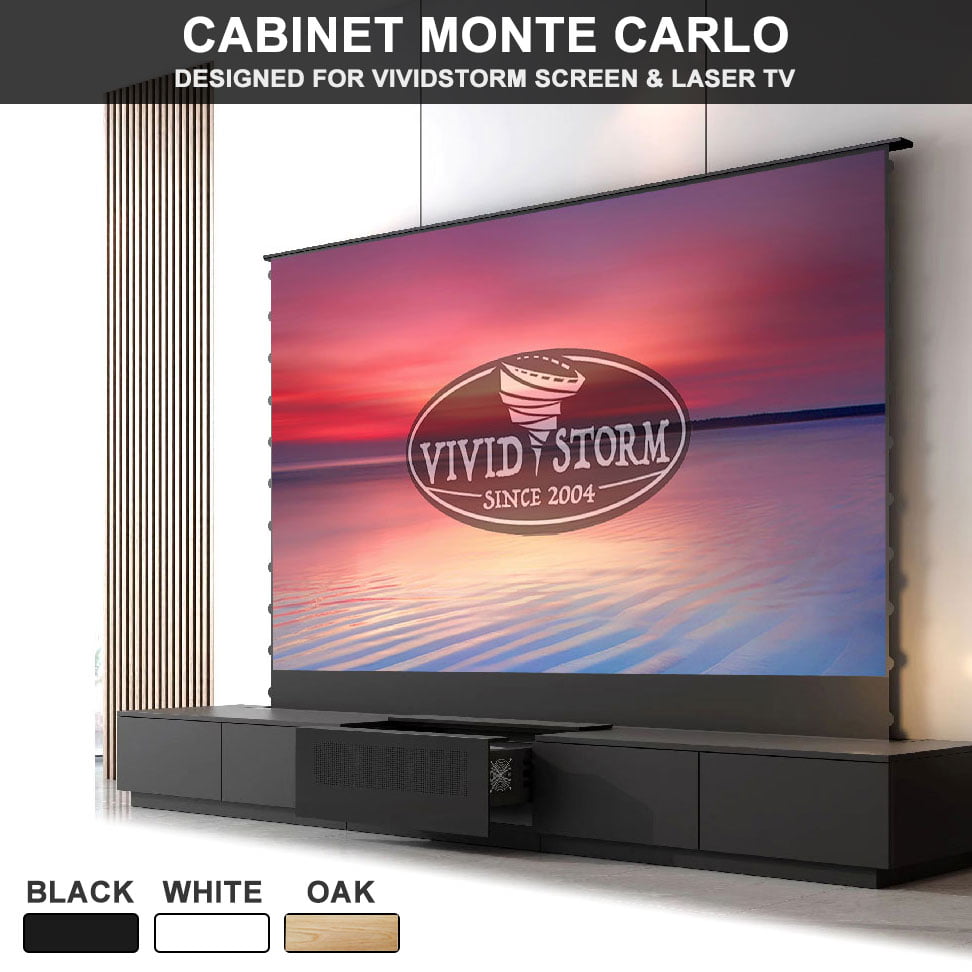 VIVIDSTORM Motorized Laser TV Cabinet Barcelona Mark III
