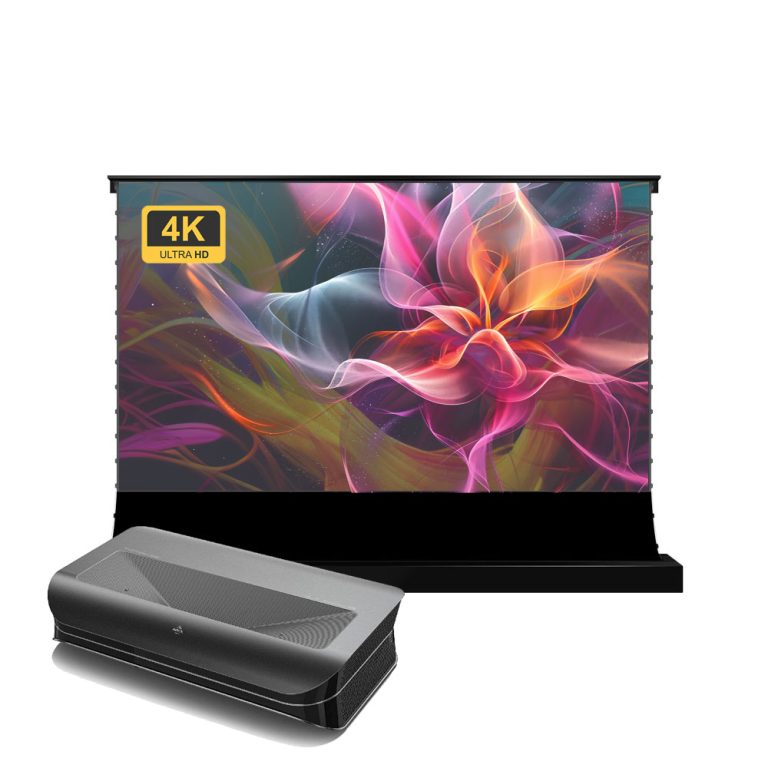 BUNDLE AWOL Vision LTV-3500 Pro + VIVIDSTORM 84''-120'' S Pro Floor Rising CLR/ALR Screen Package Deal