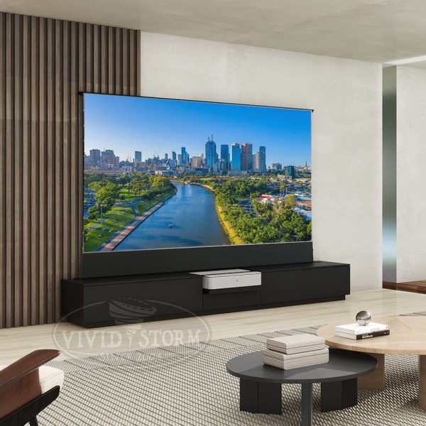 VIVIDSTORM Motorised Laser TV Cabinet Berlin – Leica Cine 1 Edition