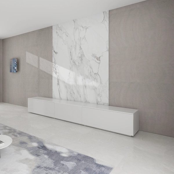 VIVIDSTORM Fully Concealed Motorised Laser TV Cabinet Paris